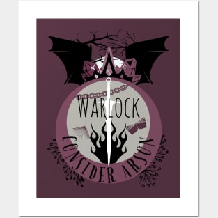 Hello my name is... Warlock! In red Posters and Art